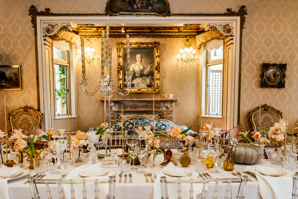 An elegant table setting fit for royalty